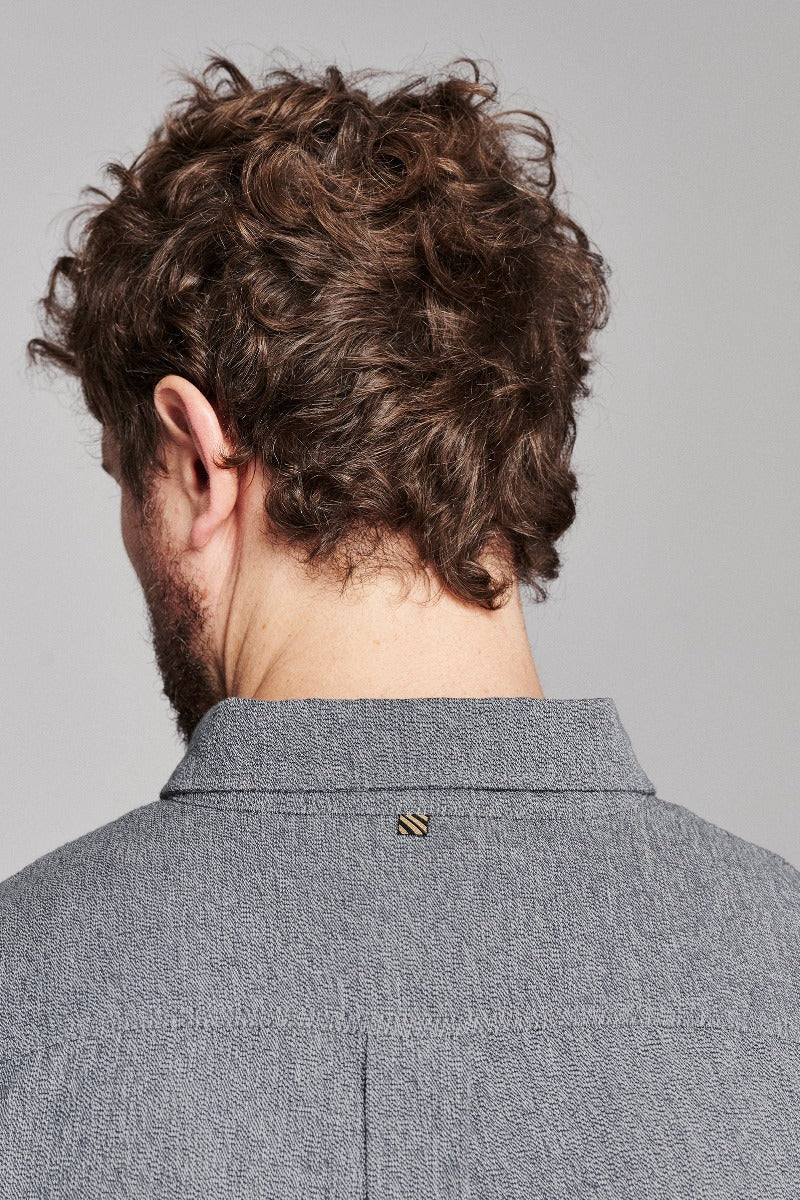 Billy Reid Twisted MSL 1-Pocket Shirt - Dark Chambray