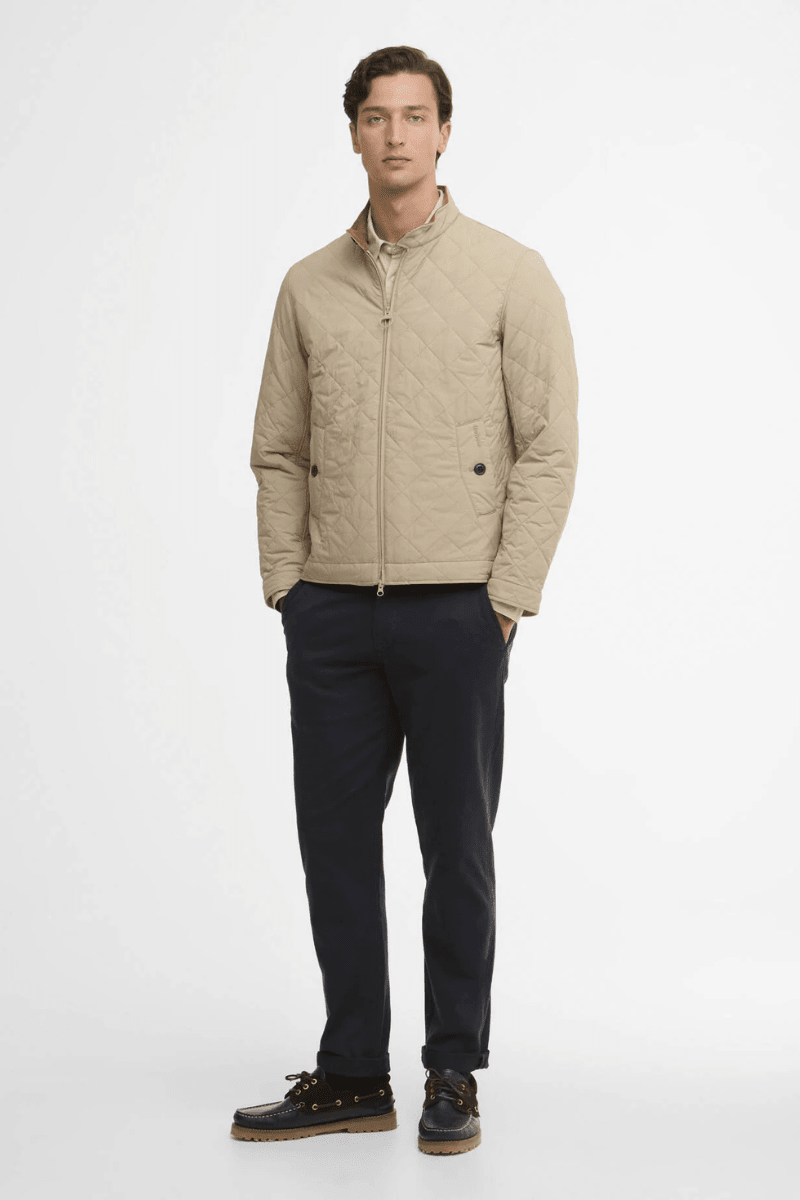 Outerwear - Barbour - Tyneside Quilted Jacket in Washed Stone - Archery Close