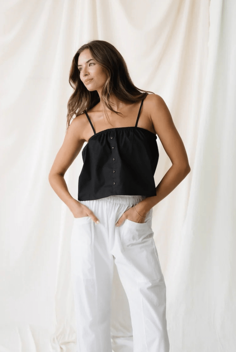 Pants - Natalie Busby - Utility Slouch Pant - White - Archery Close