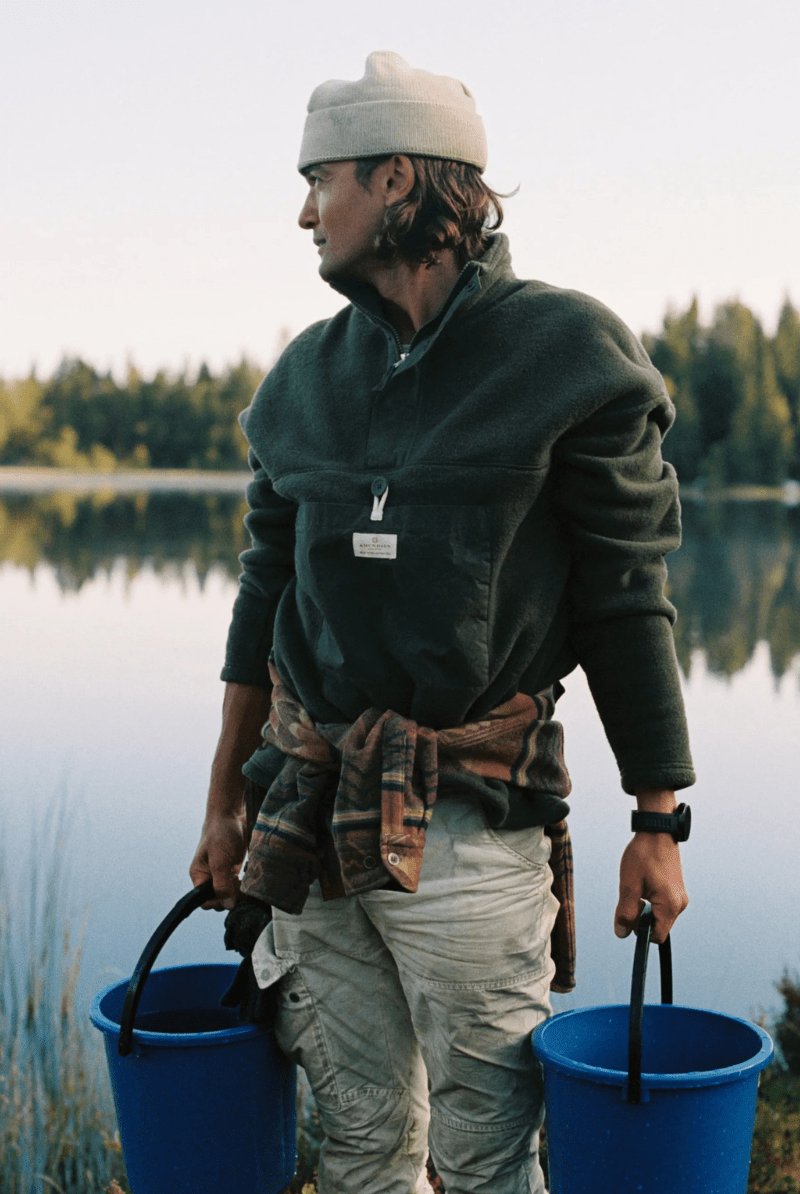 Sweatshirts - Amundsen - V - Bond Waxed Fleece - Archery Close