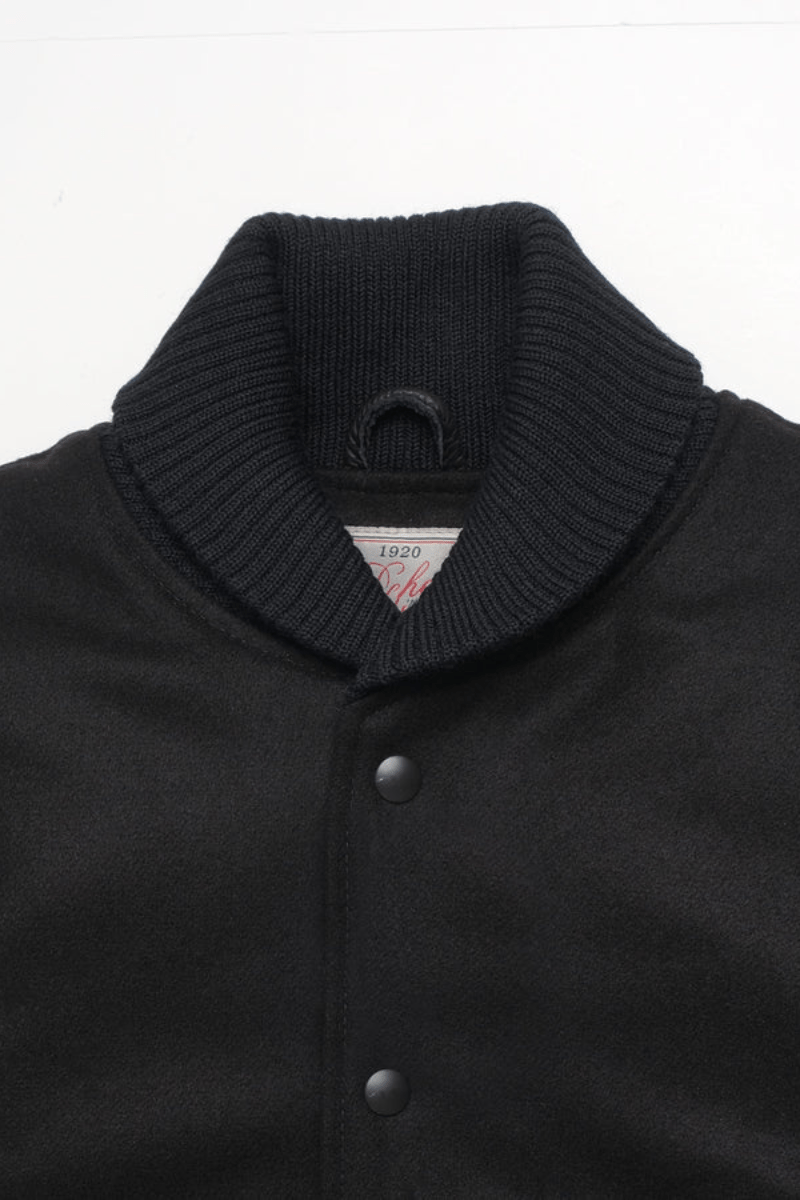 Outerwear - Dehen 1920 - Varsity Jacket - Black - Archery Close