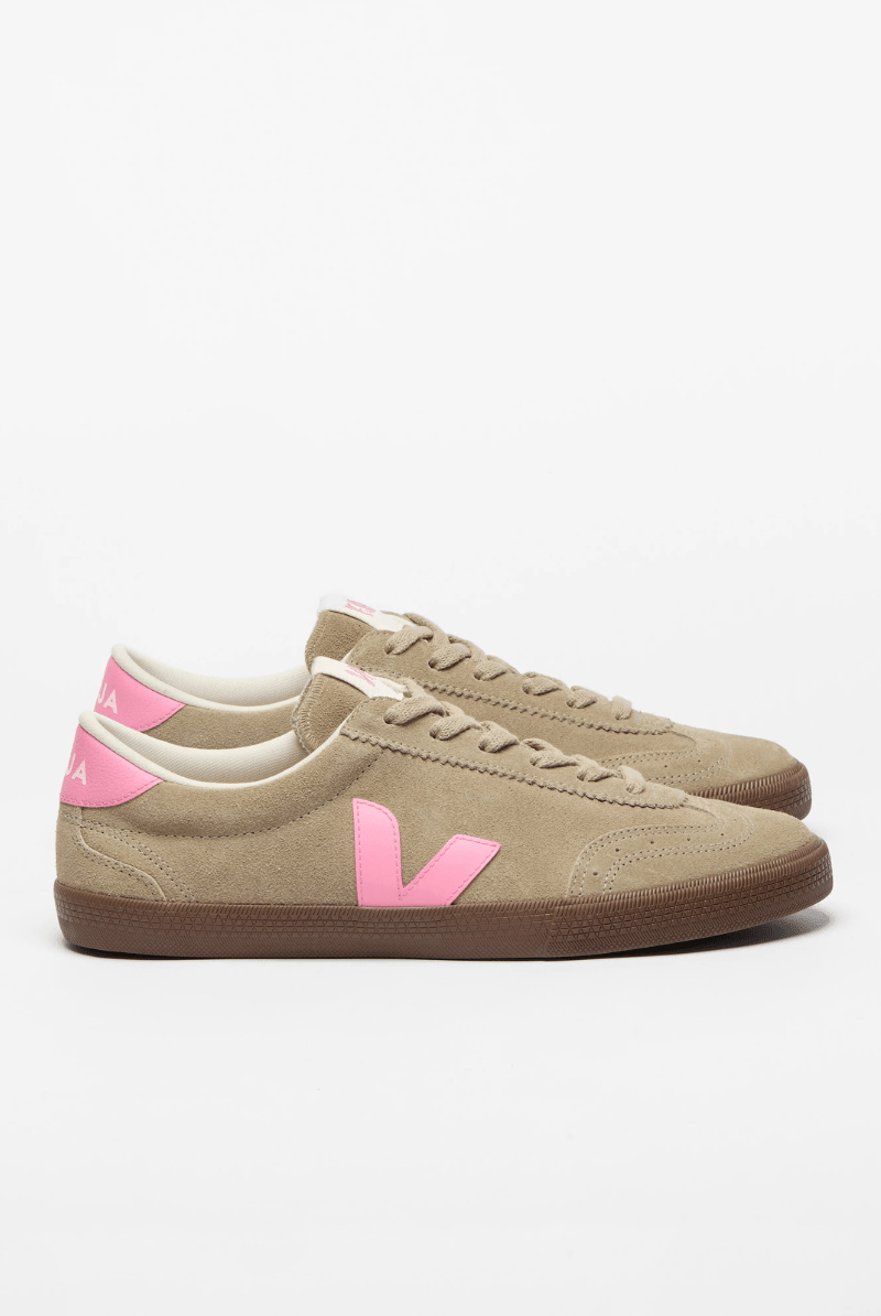 Sneakers - Veja - Volley Suede Taupe Malibu Bark - Archery Close