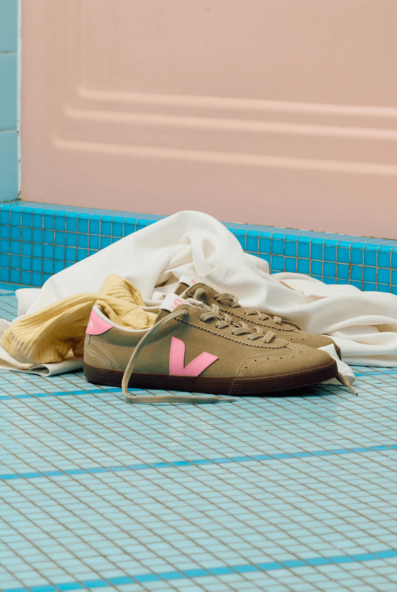 Sneakers - Veja - Volley Suede Taupe Malibu Bark - Archery Close