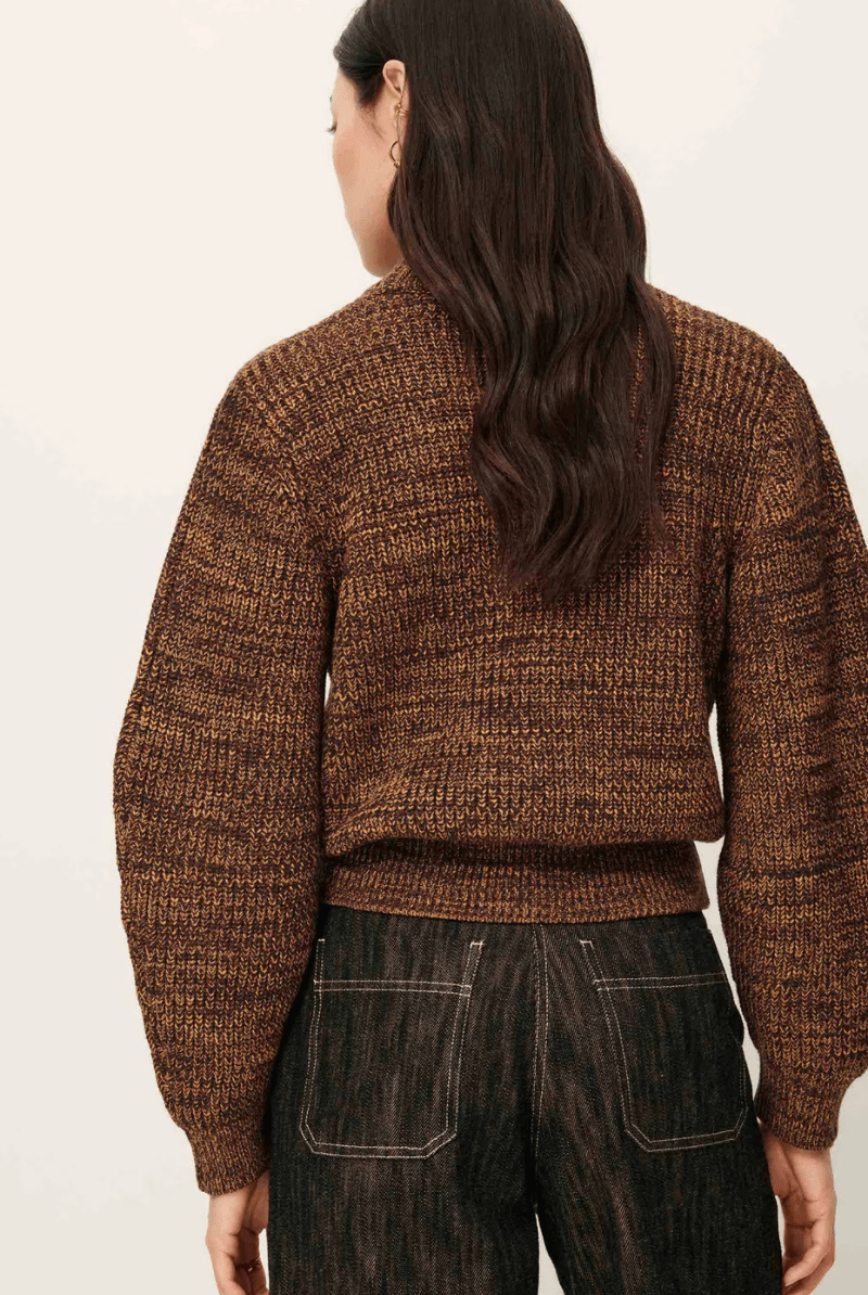 Sweater - Sessun - Wadden Jumper in Kakiwood - Archery Close