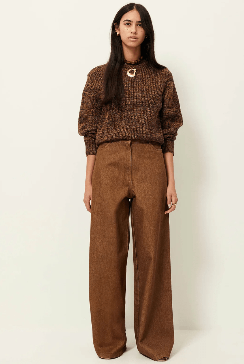 Sweater - Sessun - Wadden Jumper in Kakiwood - Archery Close