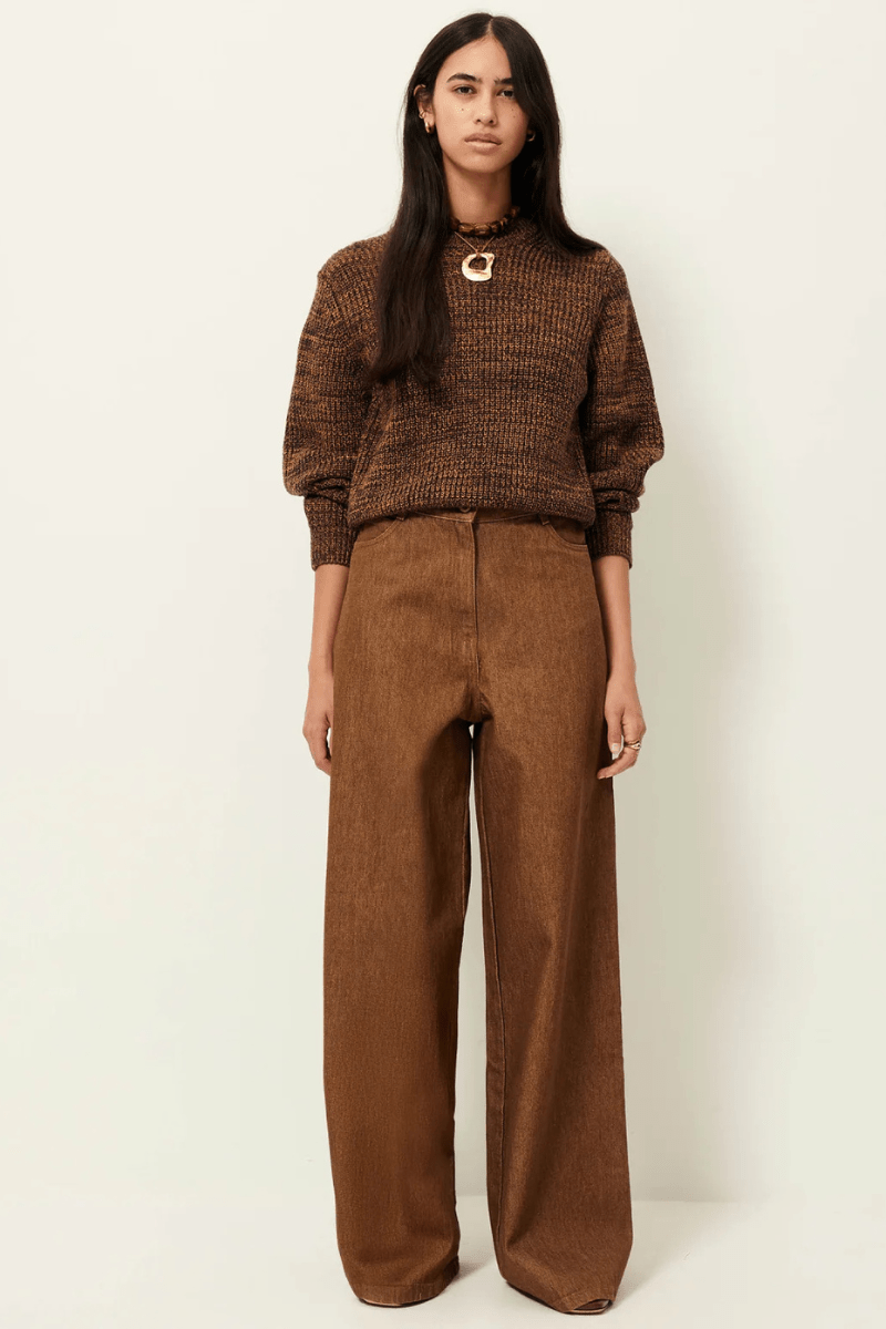 Sweater - Sessun - Wadden Jumper in Kakiwood - Archery Close