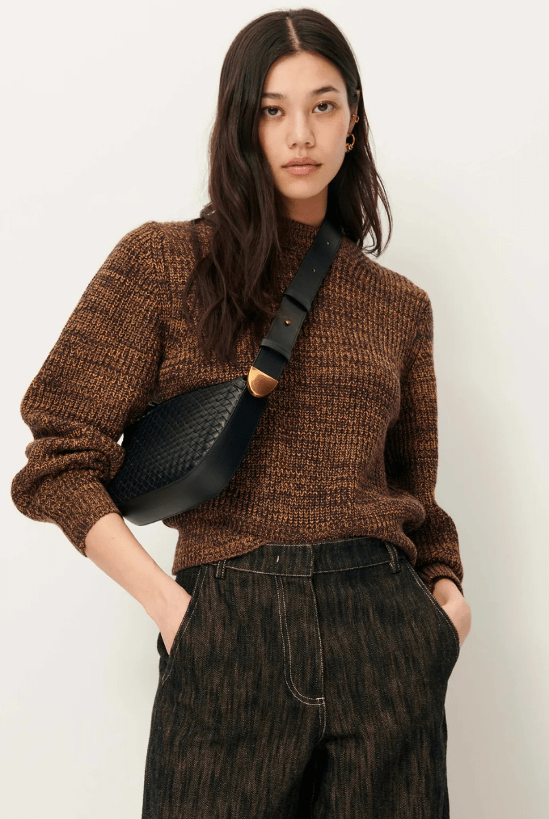 Sweater - Sessun - Wadden Jumper in Kakiwood - Archery Close