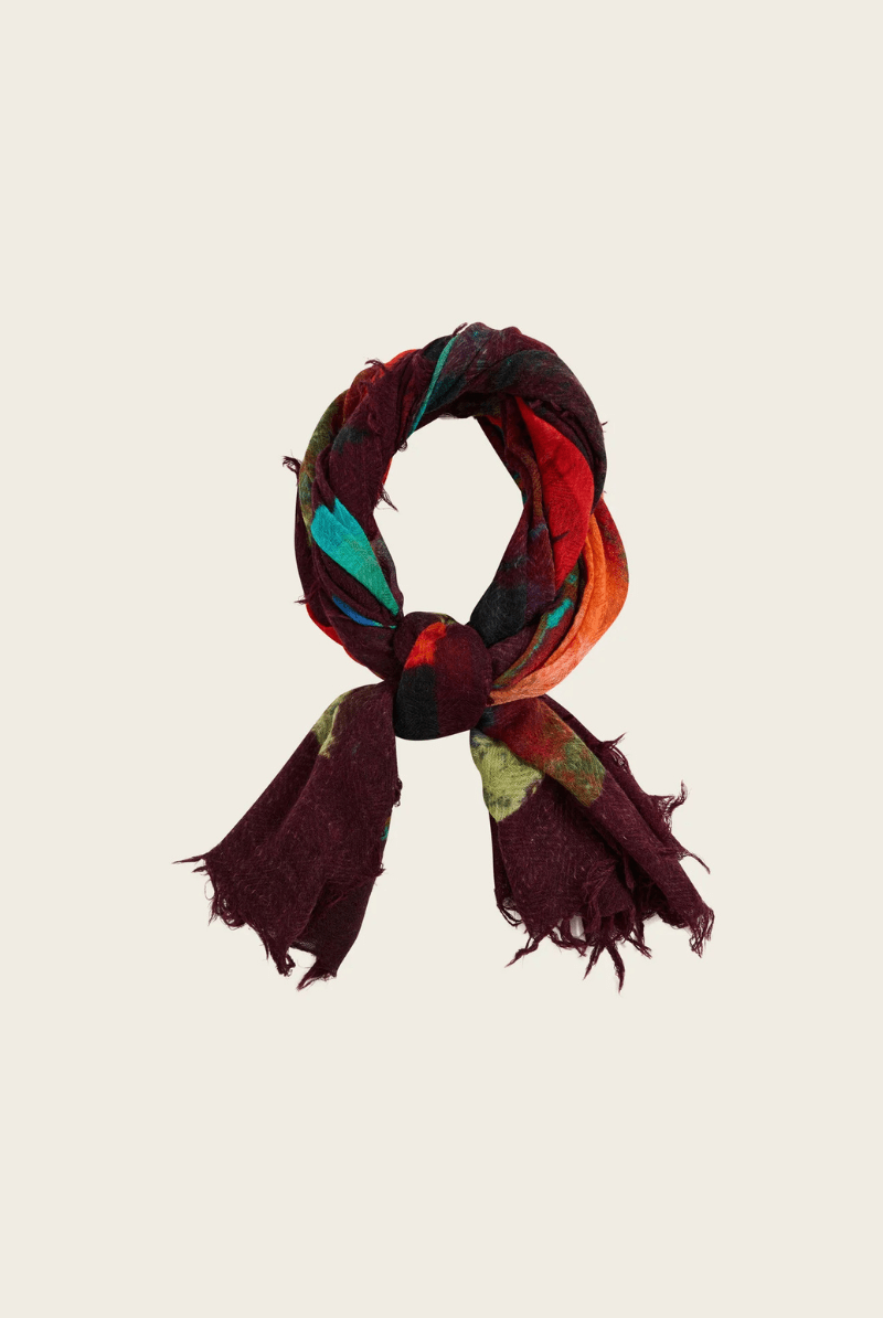 Scarf - Cotelac - Watercolor Woof Scarf - Archery Close