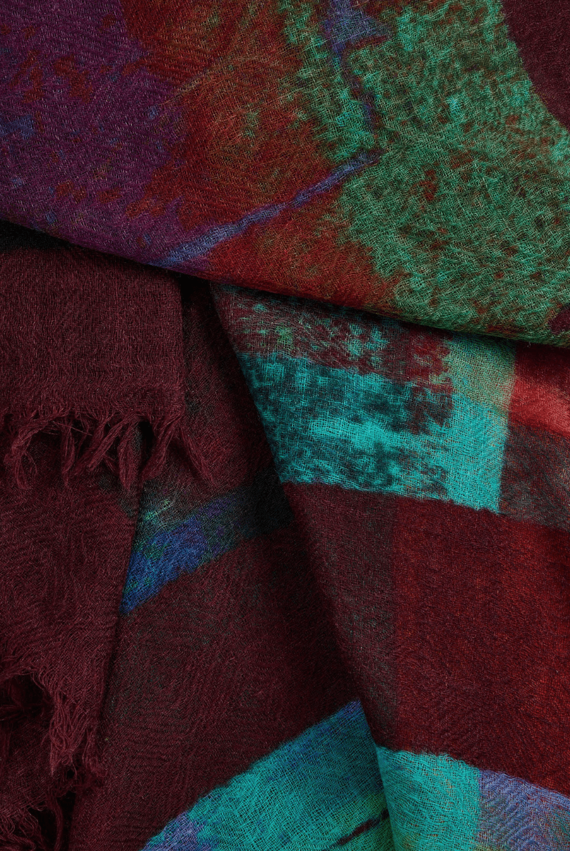 Scarf - Cotelac - Watercolor Woof Scarf - Archery Close