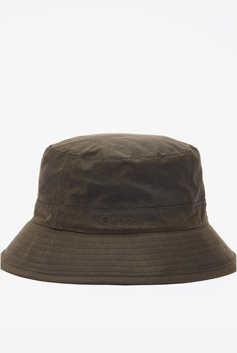Hats - Barbour - Wax Bucket Hat - Archery Close