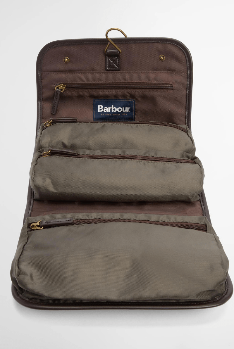 Handbags, Wallets & Cases - Barbour - Waxed Hanging Washbag - Archery Close