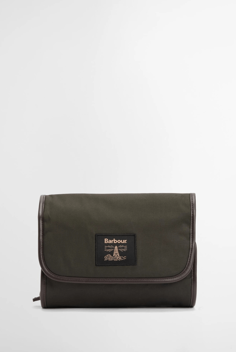 Handbags, Wallets & Cases - Barbour - Waxed Hanging Washbag - Archery Close