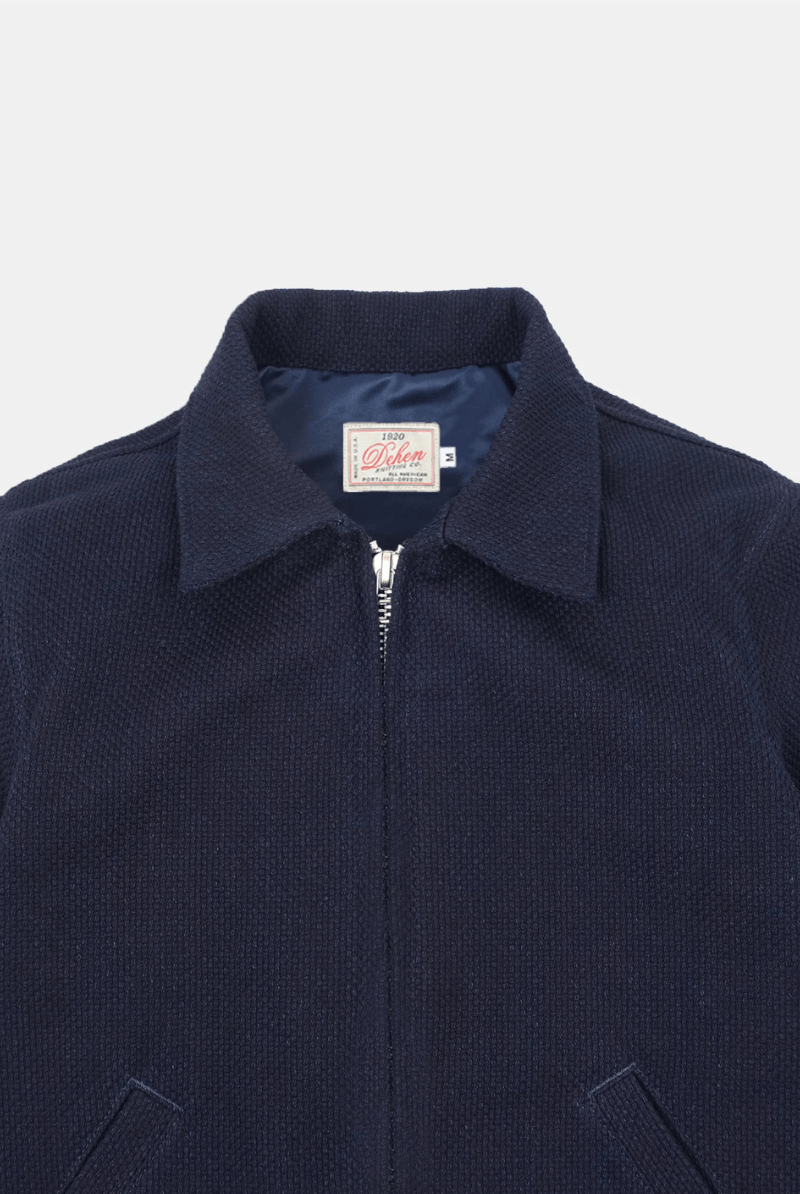 Outerwear - Dehen 1920 - Weekender Jacket: Indigo Sashiko - Archery Close
