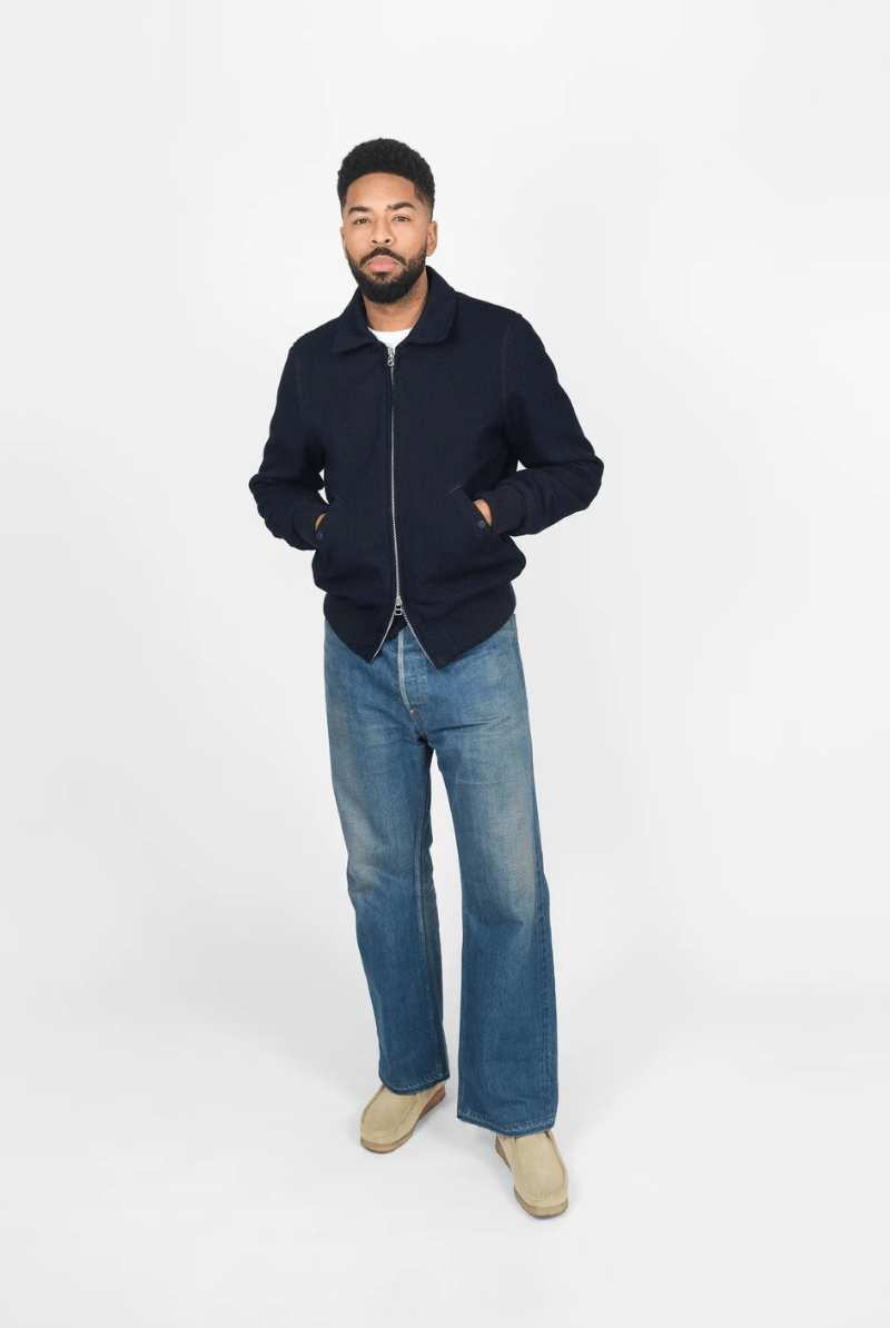 Outerwear - Dehen 1920 - Weekender Jacket: Indigo Sashiko - Archery Close