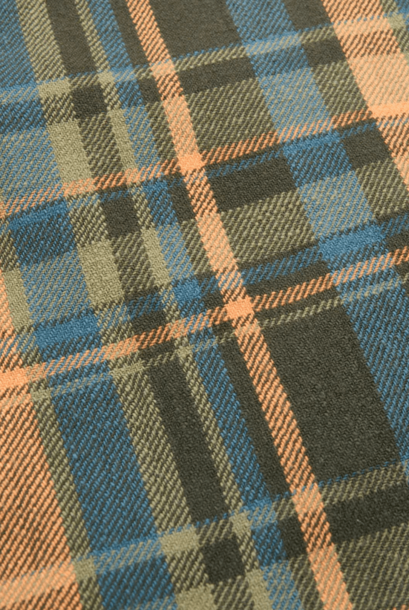 Shirts & Tops - Freenote Cloth - Wells Evergreen Plaid Shirt - Archery Close