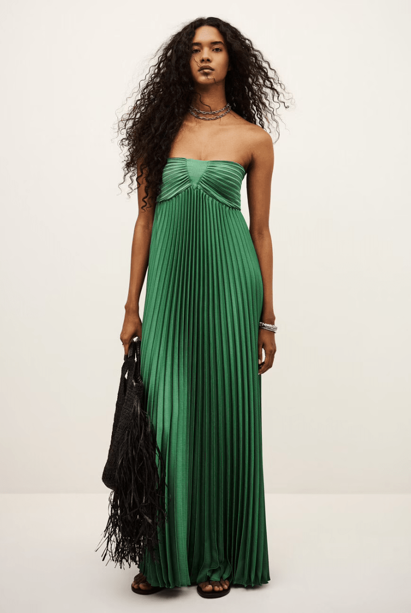 Dresses - ba&sh - Willow Dress in Green - Archery Close