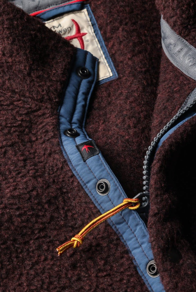 Relwen Wooly Shag Snap-Zip
