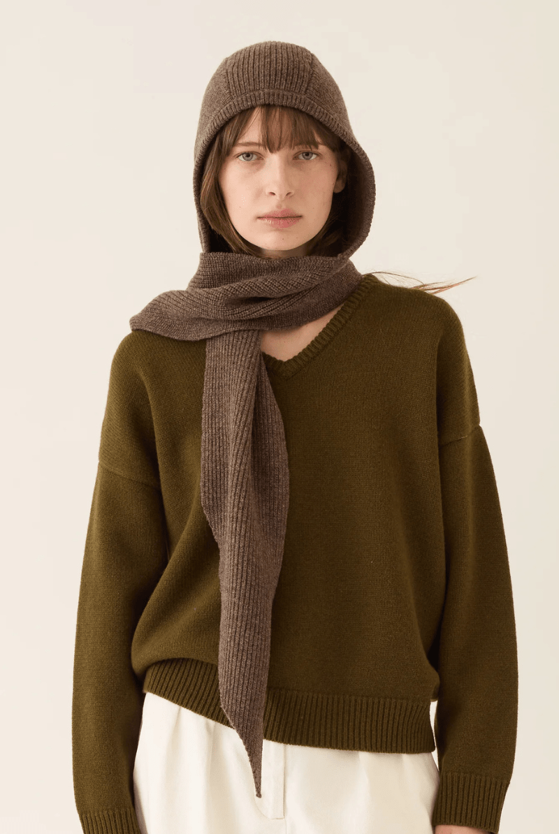 Accessories - DemyLee - Zora Hooded Scarf - Archery Close