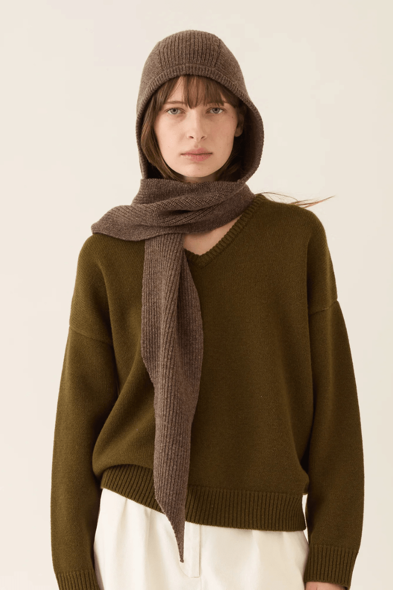 Accessories - DemyLee - Zora Hooded Scarf - Archery Close