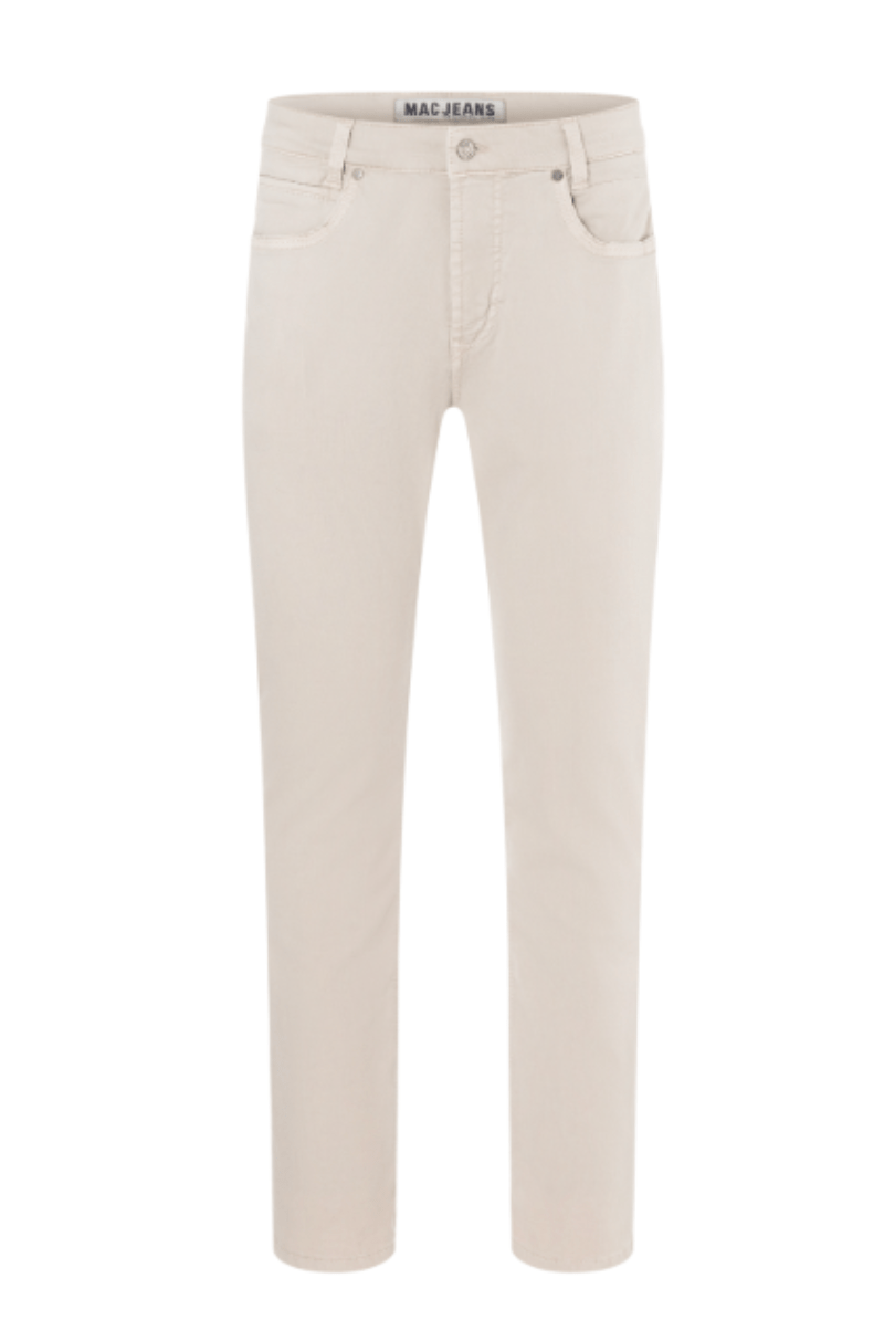 Arne Pipe Lightweight Denim in Beige - MAC Jeans - Archery Close