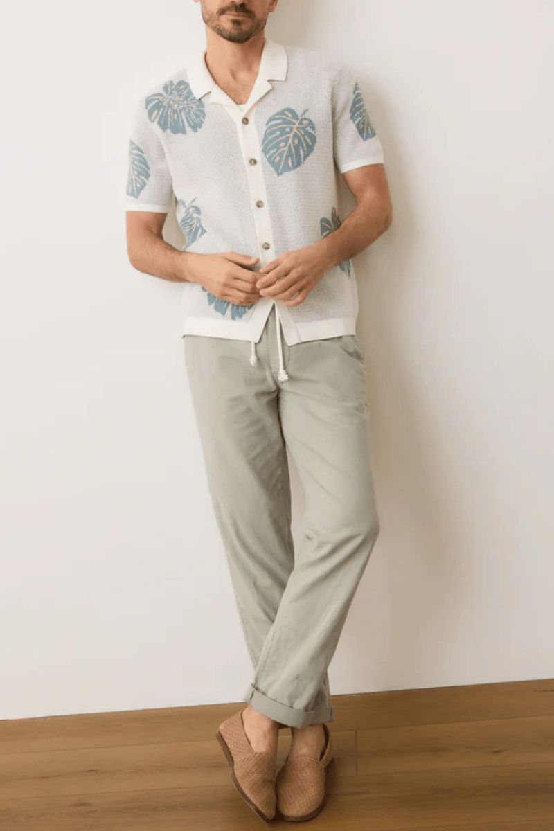 Asher Sweater Resort Shirt - Marine Layer - Archery Close