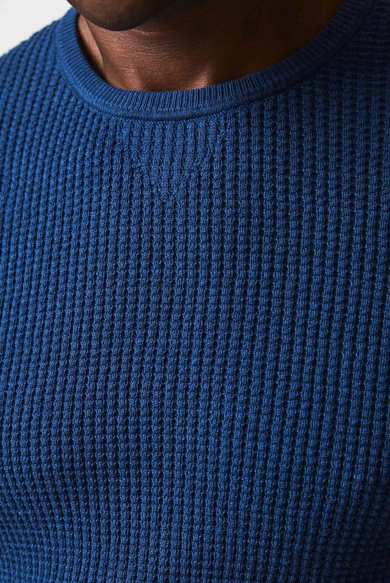 Billy Reid Mini Waffle Crew - Archery Close Men's
