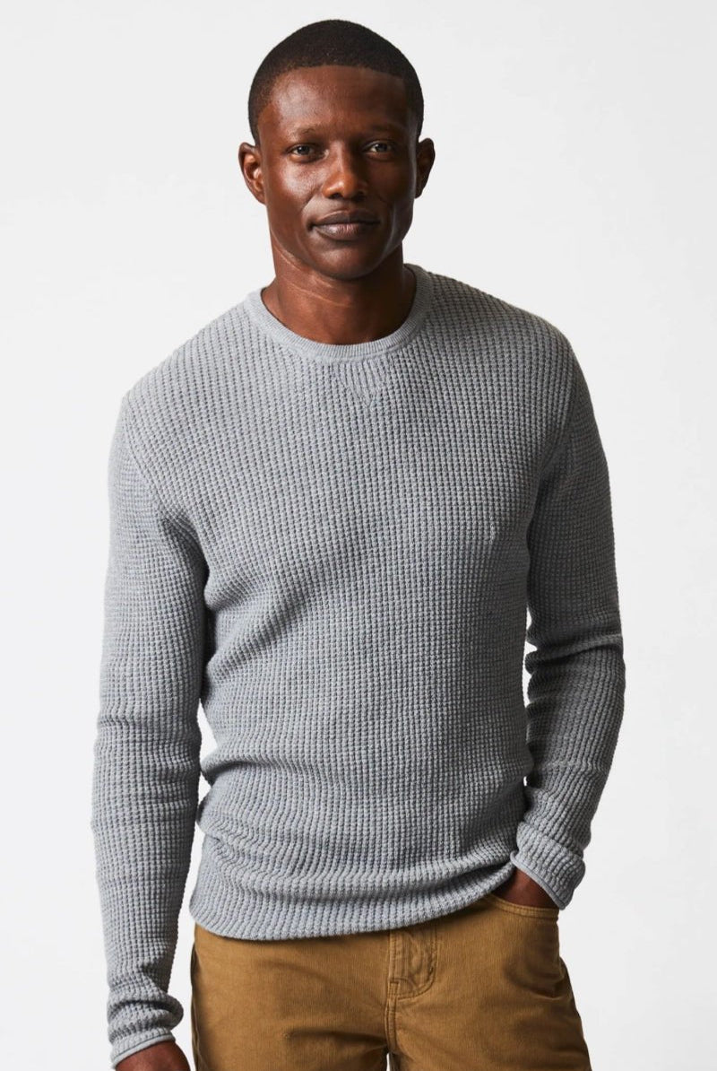 Billy Reid Mini Waffle Crew - Archery Close Men's