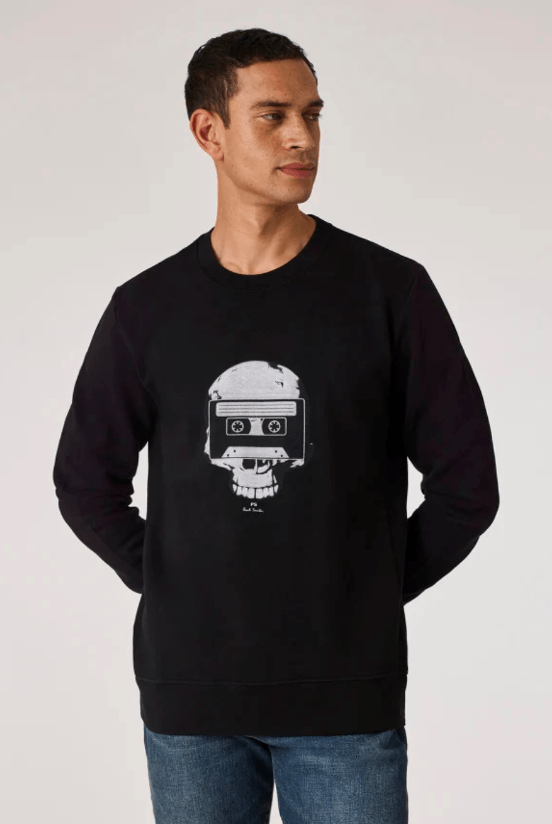 Black 'Skull Tape' Sweatshirt - Paul Smith - Archery Close