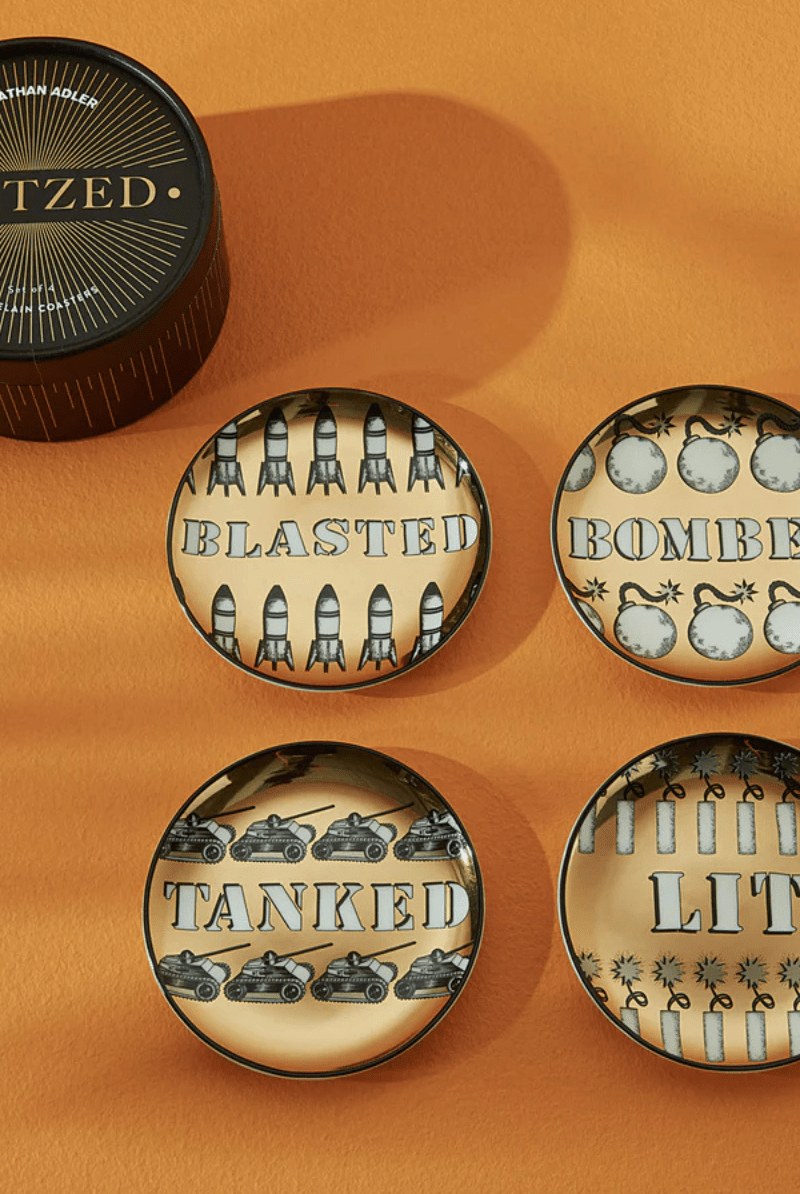 Blitzed Coasters - Jonathan Adler - Archery Close
