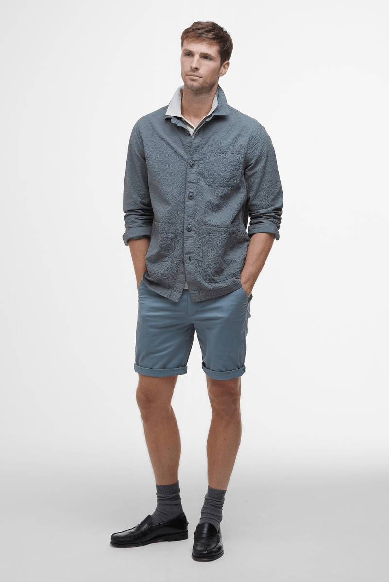 Callercove Seersucker Long - Sleeved Shirt - Barbour - Archery Close