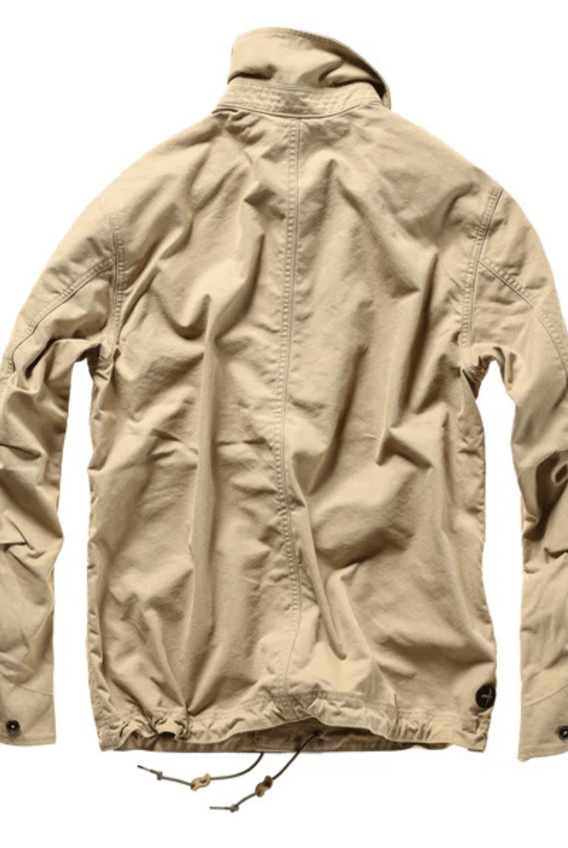 Canvas Chore Coat in Drill Khaki - Relwen - Archery Close