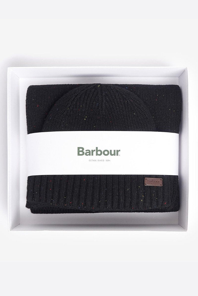 Carlton Fleck Beanie & Scarf Gift Set - Barbour - Archery Close