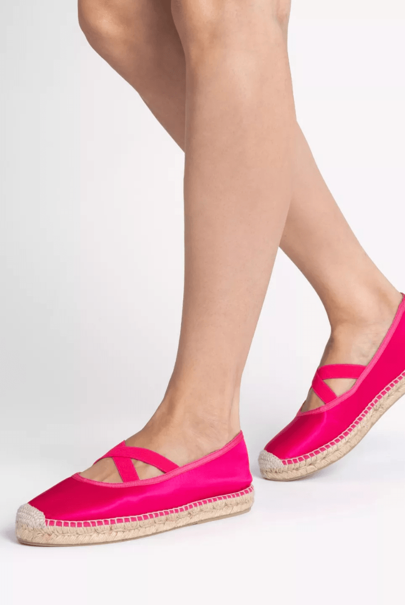 Chico Satin Espadrille in Peony - Penelope Chilvers - Archery Close