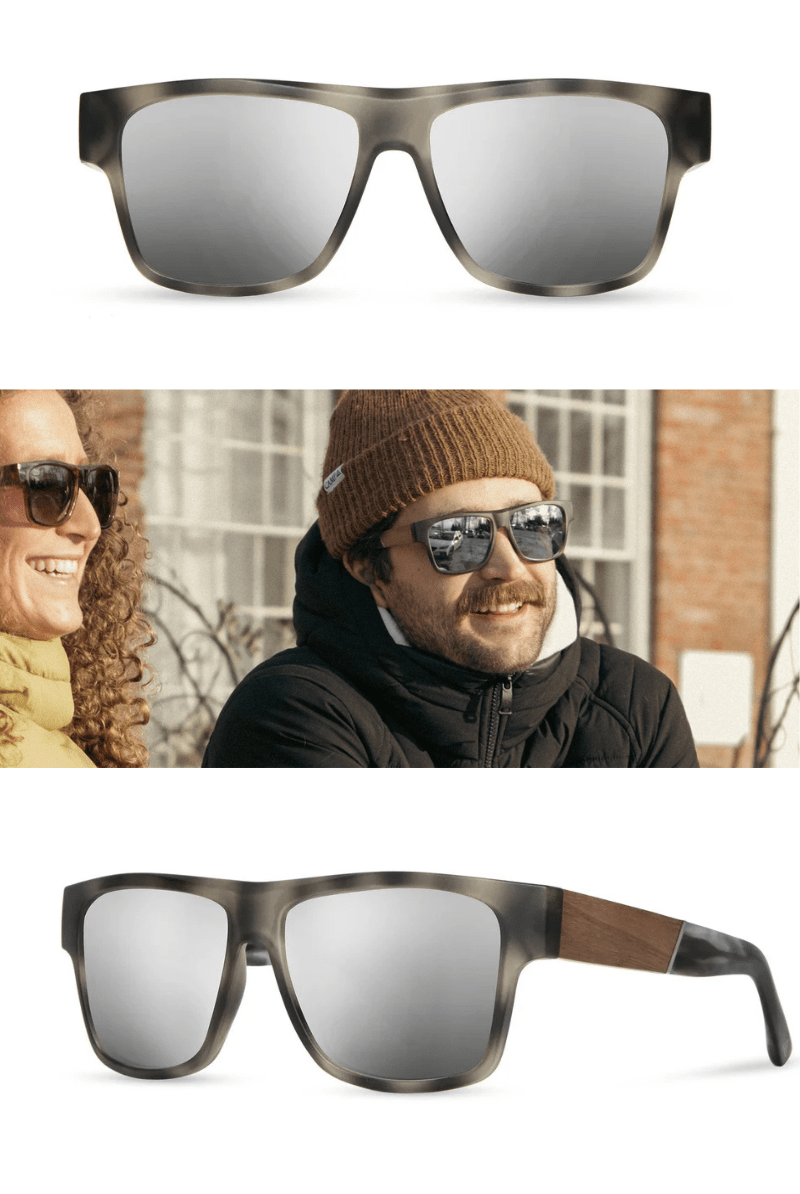 Cliff - Matte Pearl Grey Sunglasses - Shwood Eyewear - Archery Close