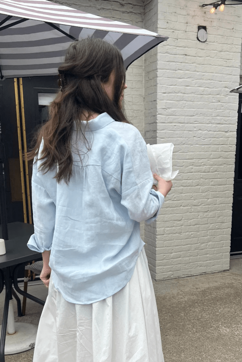 Closet Hero Shirt in Sky - Natalie Busby - Archery Close