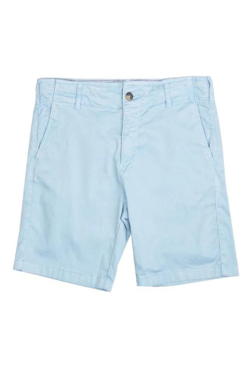 Como Pale Blue Chino Shorts - Benson - Archery Close