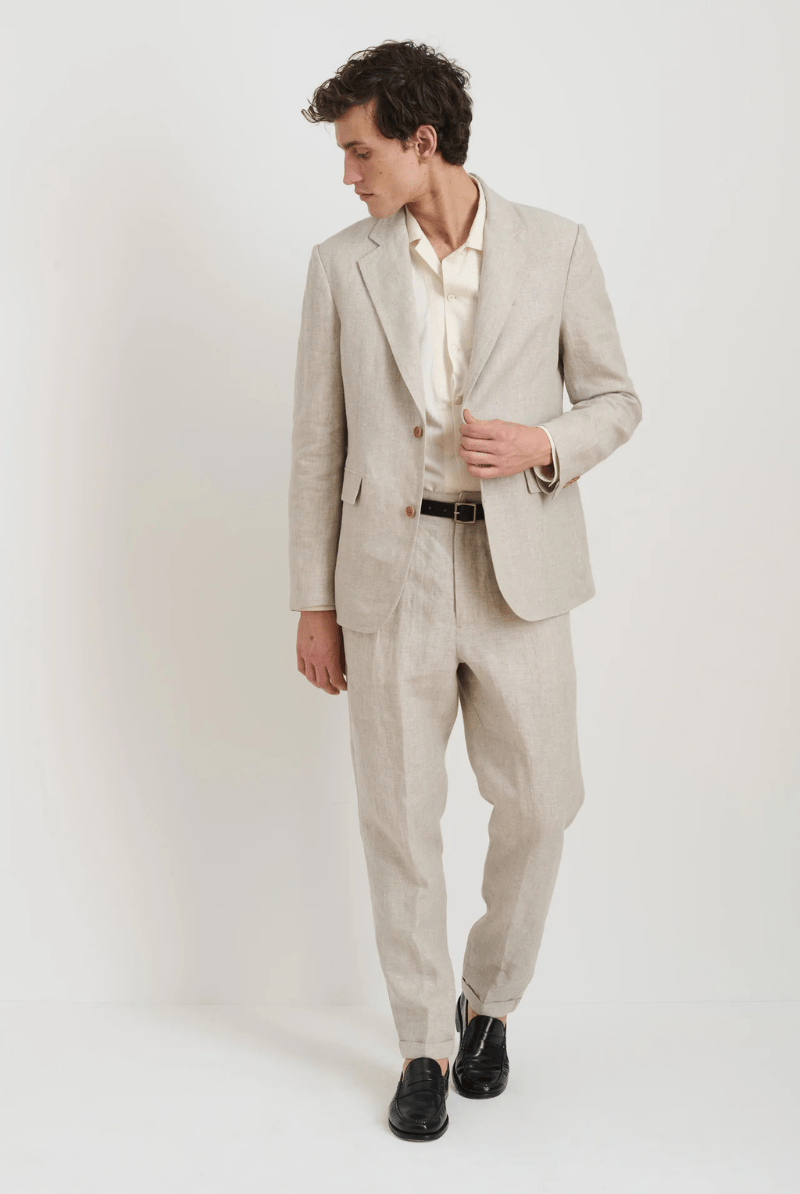 Cooper Blazer in Flex Linen - Alex Mill - Archery Close