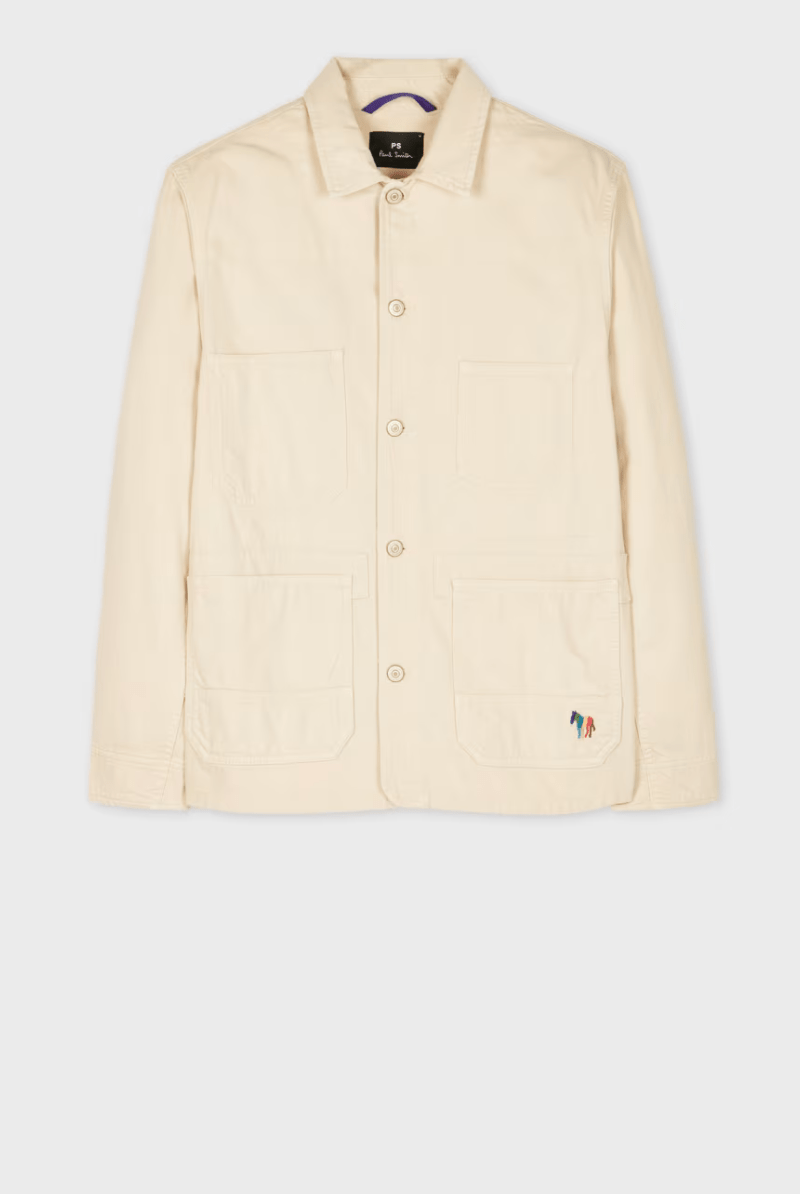 Cotton - Linen Broad Stripe Zebra Work Jacket - Paul Smith - Archery Close