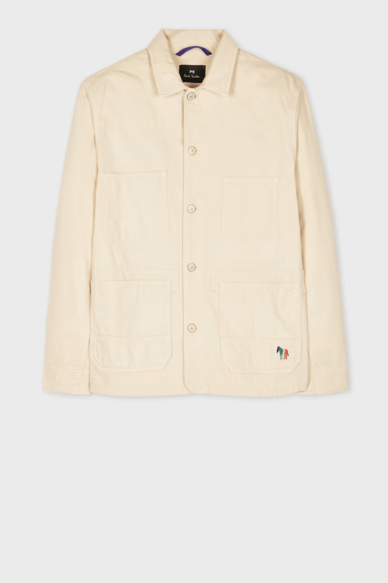 Cotton - Linen Broad Stripe Zebra Work Jacket - Paul Smith - Archery Close