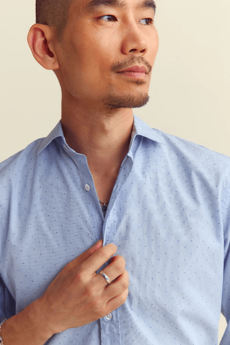 Coupe Dot Holt Dress Shirt - Billy Reid - Archery Close