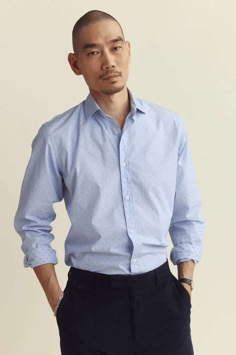 Coupe Dot Holt Dress Shirt - Billy Reid - Archery Close