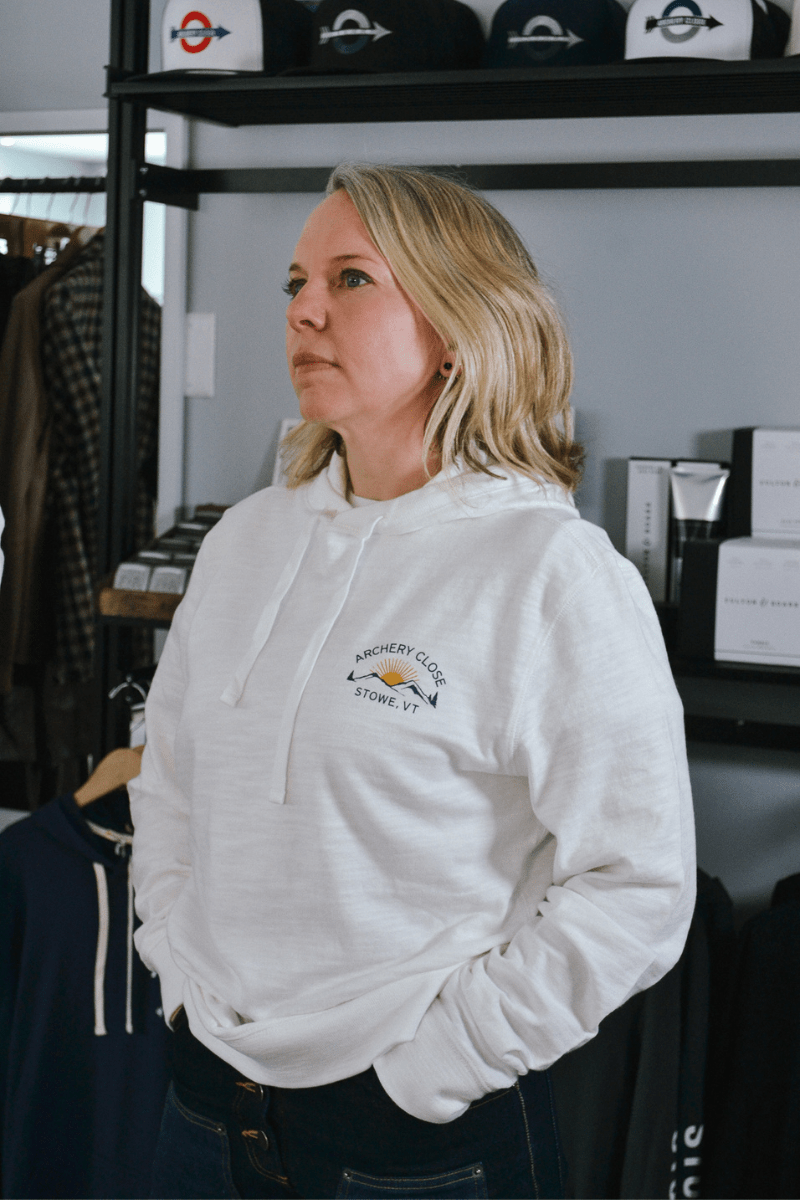 Custom AC Sunwashed Slub Hoodie - Faherty Brand - Archery Close