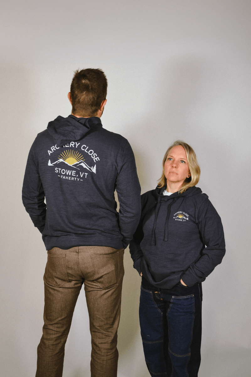 Custom AC Sunwashed Slub Hoodie - Faherty Brand - Archery Close