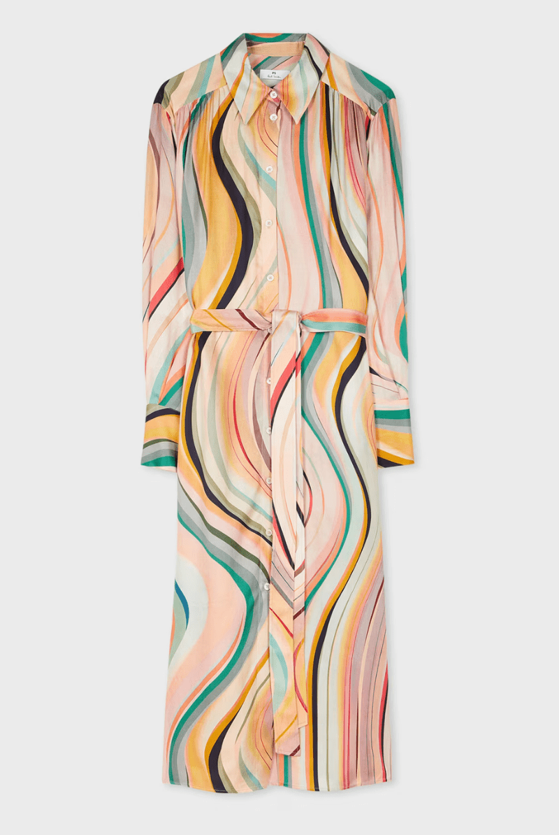 Dusky Swirl Shirt Dress - Paul Smith - Archery Close