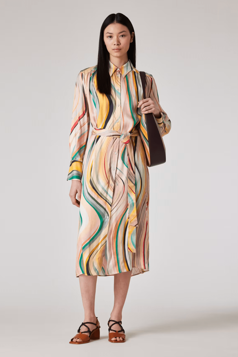 Dusky Swirl Shirt Dress - Paul Smith - Archery Close