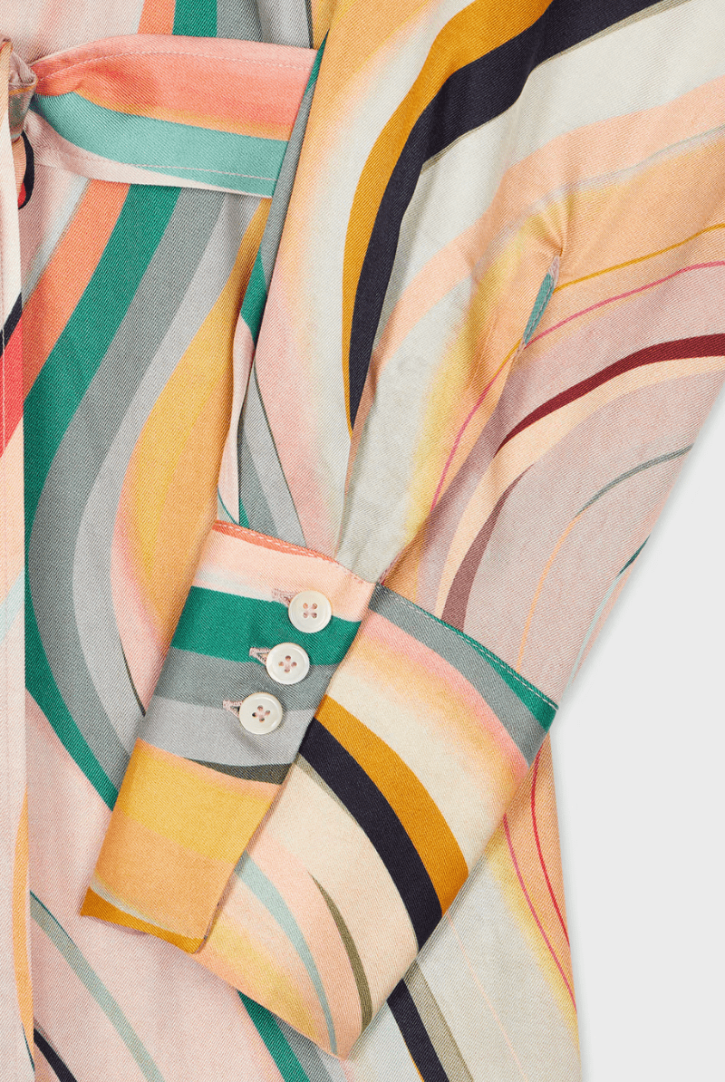 Dusky Swirl Shirt Dress - Paul Smith - Archery Close