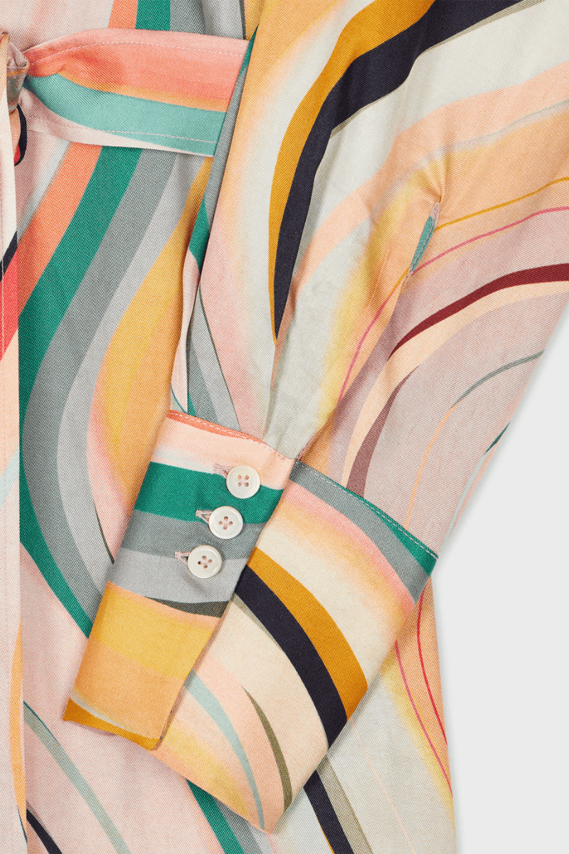 Dusky Swirl Shirt Dress - Paul Smith - Archery Close
