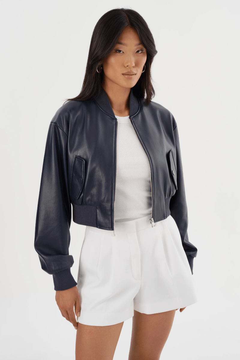 Evelin Cropped Bomber Jacket - Lamarque - Archery Close