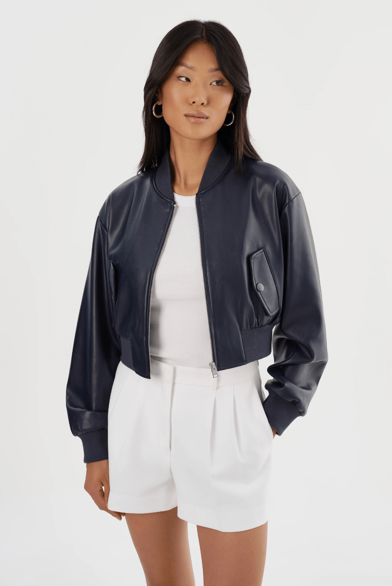 Evelin Cropped Bomber Jacket - Lamarque - Archery Close