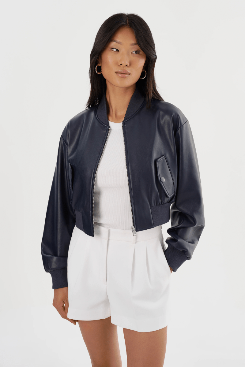 Evelin Cropped Bomber Jacket - Lamarque - Archery Close